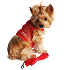Cool Mesh Dog Harness - Solid Red (size: small)