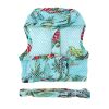 Cool Mesh Dog Harness with Leash - Surfboards and Palms
