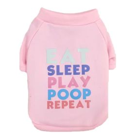 Dog Clothes Pet Fashion Letters Thickened Sweater (Option: Pink-S)